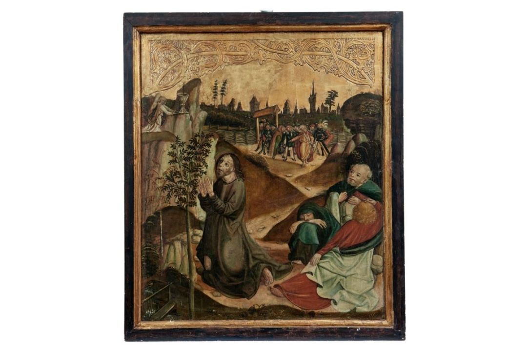 Zwei gotische Tafelbilder mit Szenen aus der Passion Christi - Bild 4 aus 4