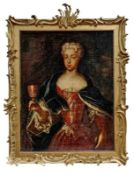 Bildnis einer vornehmen Dame mit Kelch