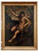 Der heilige Johannes der Täufer predigt in der Wüste