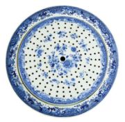 Große Anbietschale mit Abtropfeinsatz, China, Qing-Dynastie - 18. Jh.