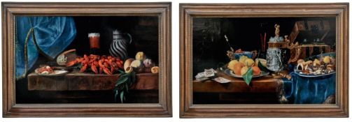 Paar prunkvolle Mahlzeit-Stillleben