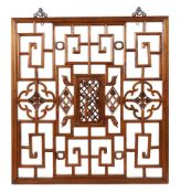 Schnitzwerk-Fenster China, Fujian, um