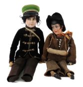 2 Art-Deco Puppen Eventuell USA, um