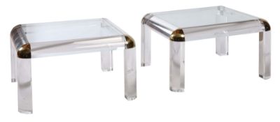 Paar Couchtische Italien, um 1980/90,