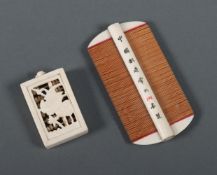 Kamm und Miniatur-Abakus China, Anfang