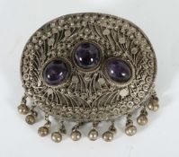 Ovale Miederbrosche wohl. östl.