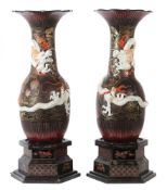 Prächtiges Vasenpaar Japan,