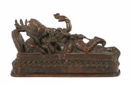 Liegender Ganesha wohl Indien, 20.
