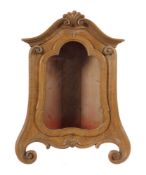 Kleine Rokoko-Wandvitrine 18. Jh.,