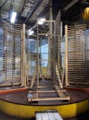 Glass Panel Accumulation Carousel with Control Panel