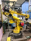 Fanuc S-420F Robotic Arm with Teach Pendant and Controls and Guarding