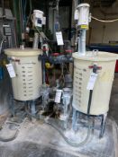 (2) Poly Tanks, (2) Agitation Motors, Pump