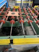 Power Roller Conveyor with Turntable 95 inches long x 90 inches wide