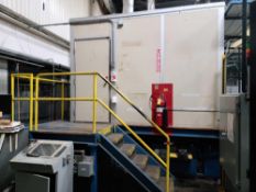 Inspection Conveyor with Mezzanine and Operator Station