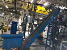 Incline Conveyor with Hopper