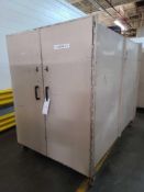 Mobile Storage Cabinet with Contents