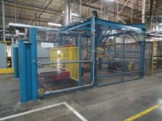 Fanuc R-1000iA/80F Robotic Arm with Controls and Teach Pendant and Support Scaffolding