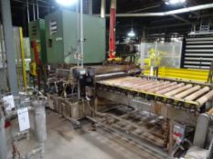 (2) Glass Pane Washers with Controls and Roller Conveyor
