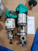(2) Tri-Clover Air Actuated Valves