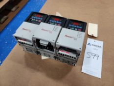 (3) Allen-Bradley PowerFlex40 AC Motor Drives