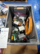 Tote of Miscellaneous MRO Parts and Components