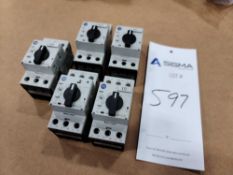 (5) Allen-Bradley Motor Protection Circuit Breakers