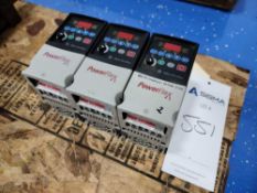 (3) Allen-Bradley PowerFlex4 AC Motor Drives