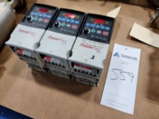 (3) Allen-Bradley PowerFlex4 AC Motor Drives