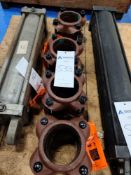 Lot of (4) Dresser Piping Specialties Pipe Couplings