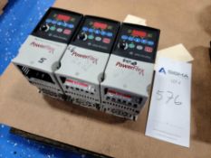 (3) Allen-Bradley PowerFlex4 AC Motor Drives