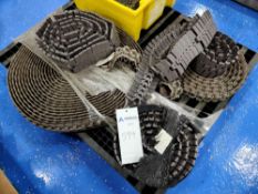 Lot of Miscellaneous Plastic Table-Top Conveyor Chain