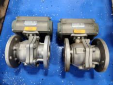 (2) Haitima Valve Actuators and Ball Valves