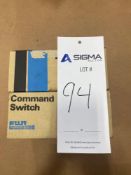 (2) Boxes of 20 Fuji Electric Command Switch Neon Orange Light