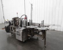 B&H BH8000 Roll Fed Wraparound Glue Labeler