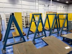 (4) Custom Built Heavy Duty A-Frame Carts