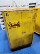 Justrite Horizontal Drum Storage Cabinet for Flammable Liquids