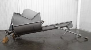 Screw Auger Conveyor with Stainless Hopper