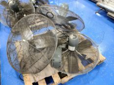 (3) Global Industrial 30 Inch Wall Mounted Fans