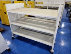 (2) Mild Steel 3-Shelf Carts