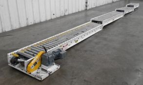 Hytrol Live Roller Conveyor 28 Feet Long x 15 Inches Wide