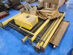 Pallet of Miscellaneous Items including Welding Curtain and Safety Fence