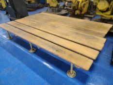 Wooden Locker Room Bench