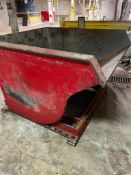 Red Self-Dumping Hopper 95 Cubic Feet