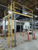 9' x 10.6' Platform Mezzanine with Ladder and Safety Railing