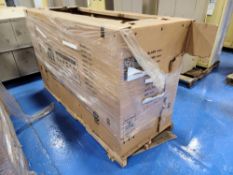 Crate of Modicon Control and Electronic Components
