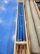 (3) Aluminum Conveyor Rollers 7 Feet Long