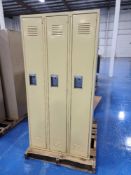(6) Medart Single Tier Lockers