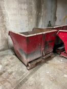 Red Self-Dumping Hopper 95 Cubic Feet
