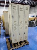 (2) Sections of Double Tier Lockers