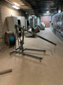 Dayton 2 Ton Steel Hydraulic Floor Crane on Casters